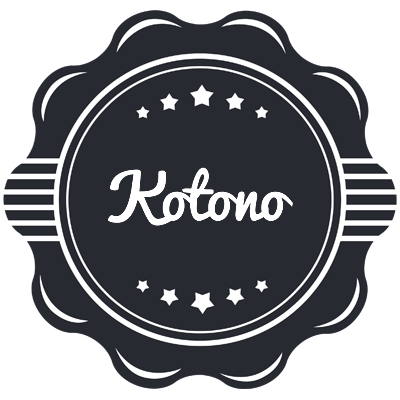 Kotono badge logo