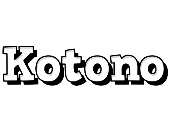 Kotono snowing logo