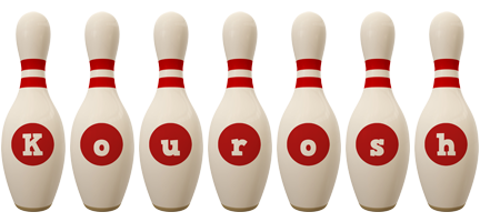 Kourosh bowling-pin logo