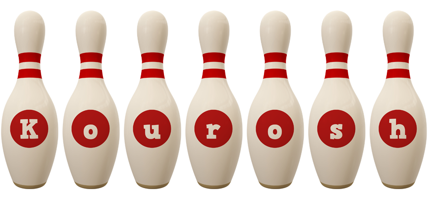 Kourosh bowling-pin logo