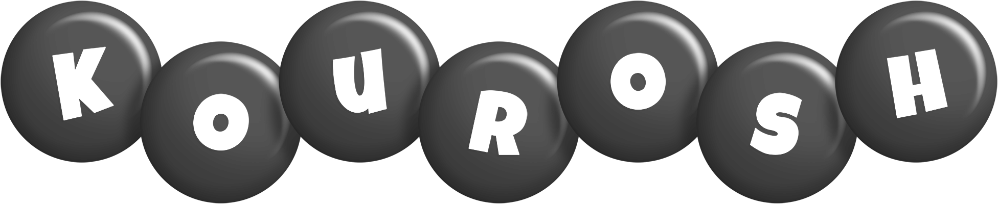 Kourosh candy-black logo