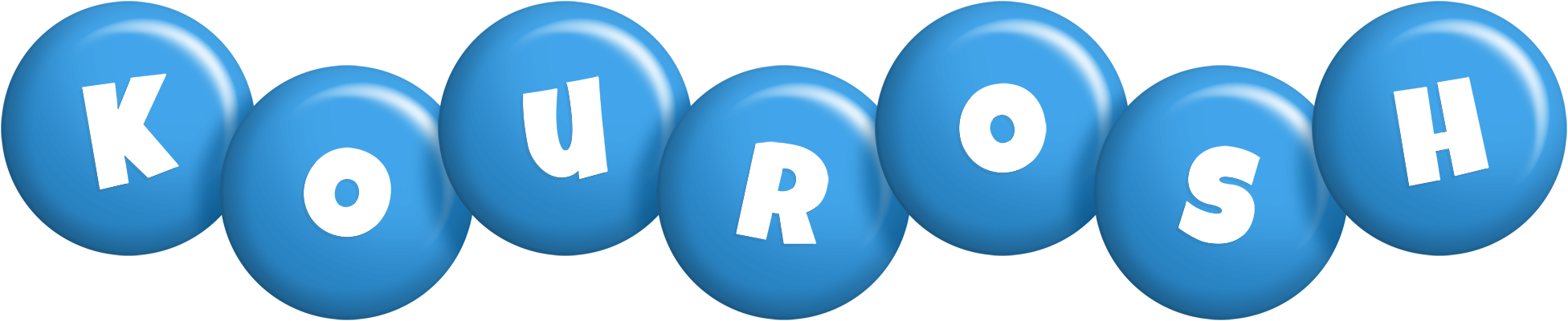 Kourosh candy-blue logo