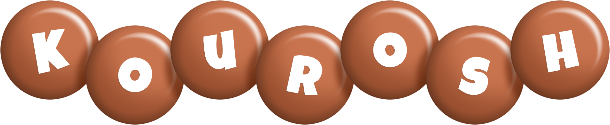 Kourosh candy-brown logo
