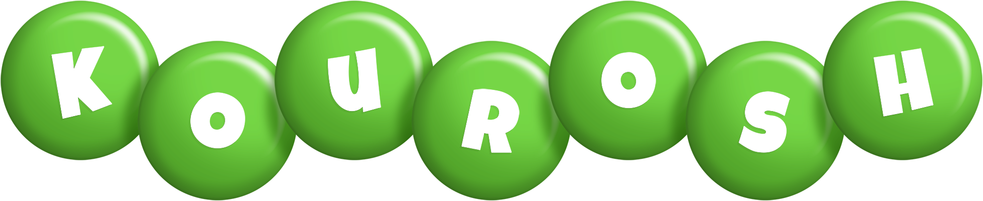 Kourosh candy-green logo
