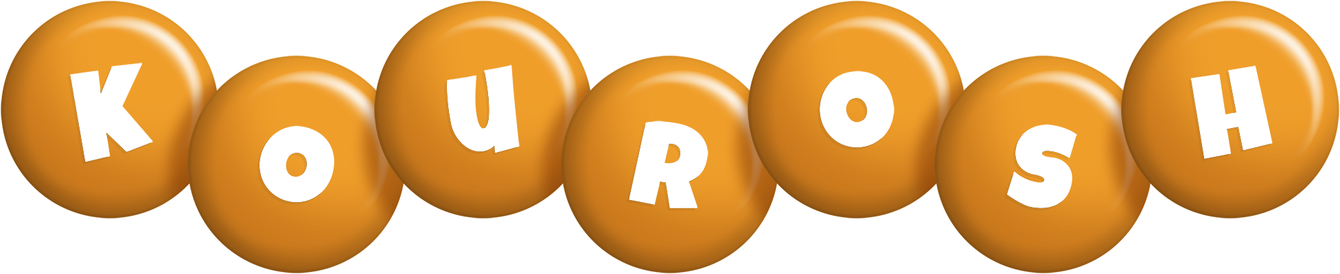 Kourosh candy-orange logo