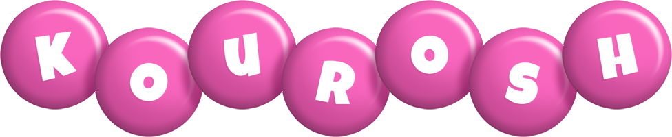 Kourosh candy-pink logo