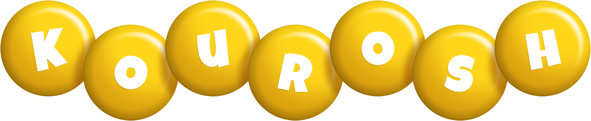 Kourosh candy-yellow logo
