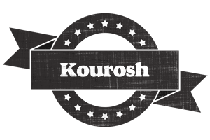 Kourosh grunge logo