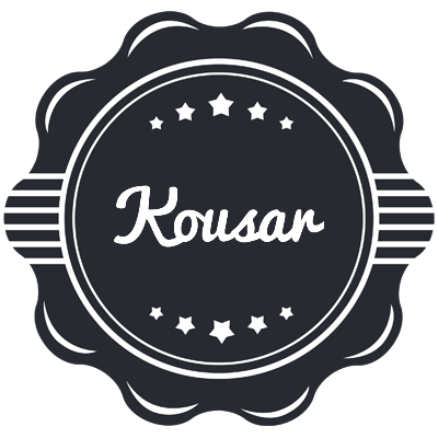 Kousar badge logo