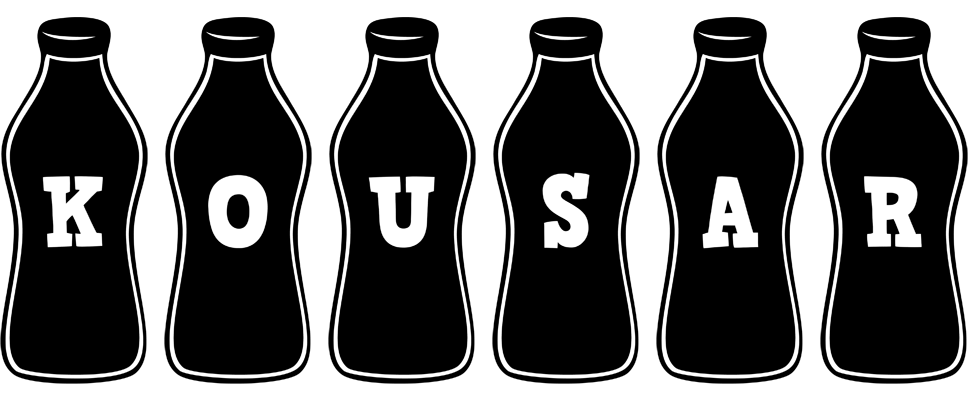 Kousar bottle logo