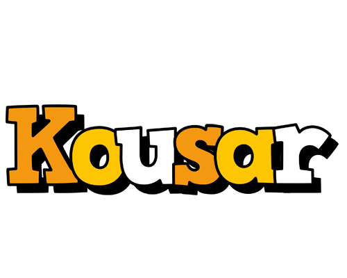 Kousar cartoon logo