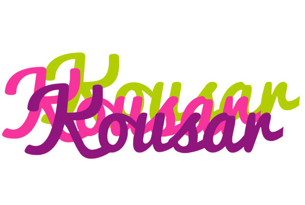 Kousar flowers logo