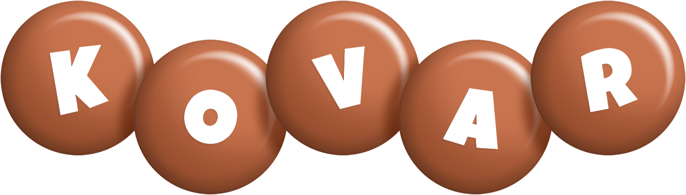 Kovar candy-brown logo