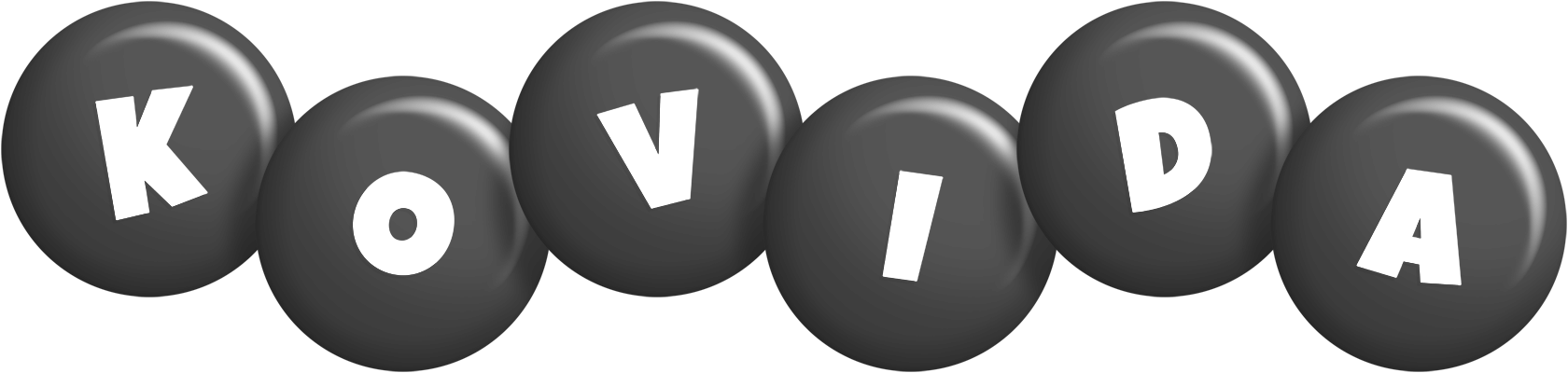 Kovida candy-black logo