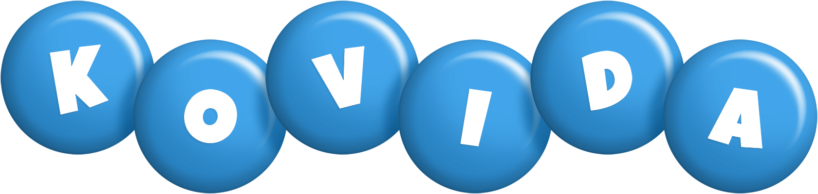 Kovida candy-blue logo