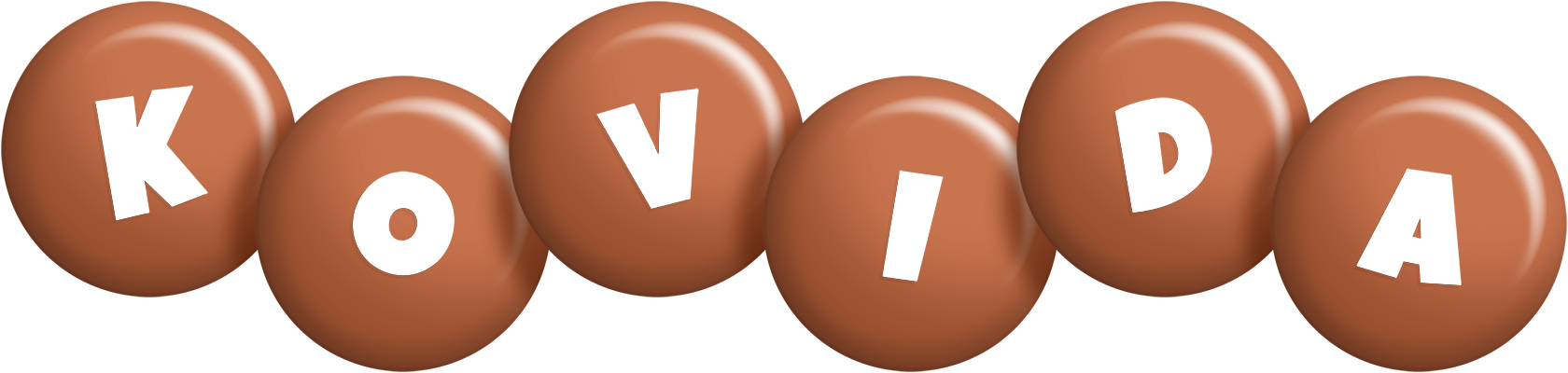 Kovida candy-brown logo
