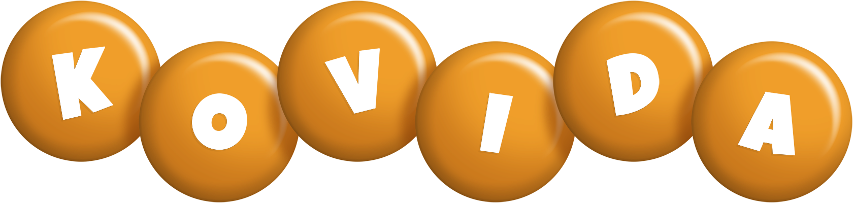 Kovida candy-orange logo