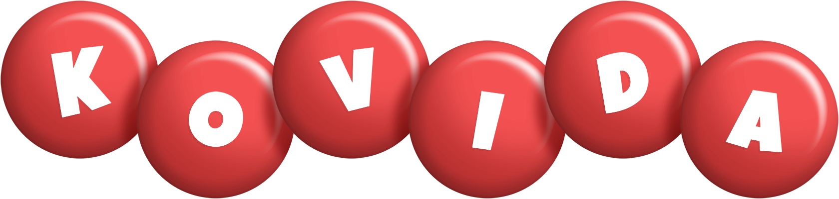 Kovida candy-red logo
