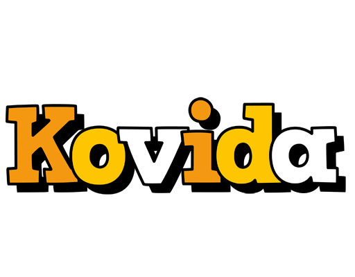 Kovida cartoon logo