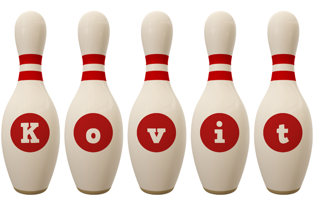 Kovit bowling-pin logo
