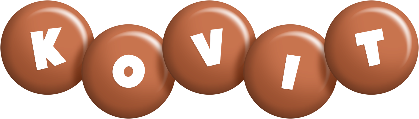 Kovit candy-brown logo