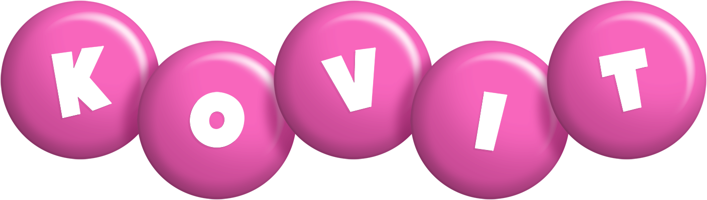 Kovit candy-pink logo