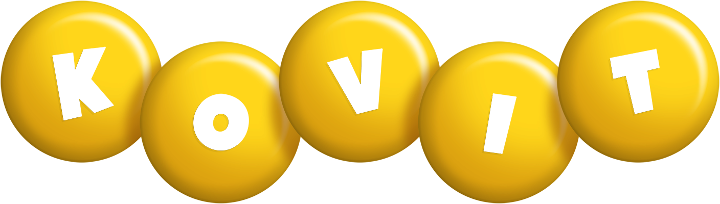 Kovit candy-yellow logo