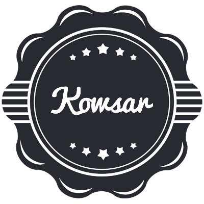 Kowsar badge logo