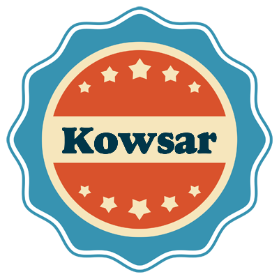 Kowsar labels logo