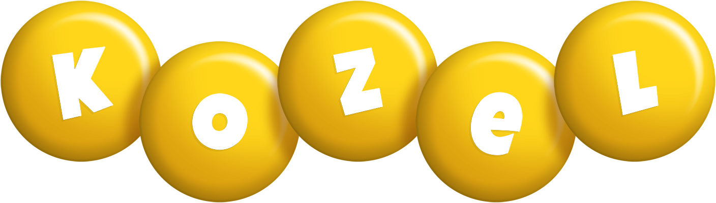 Kozel candy-yellow logo