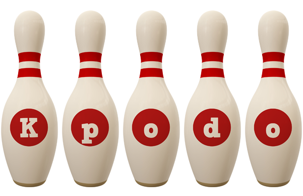 Kpodo bowling-pin logo