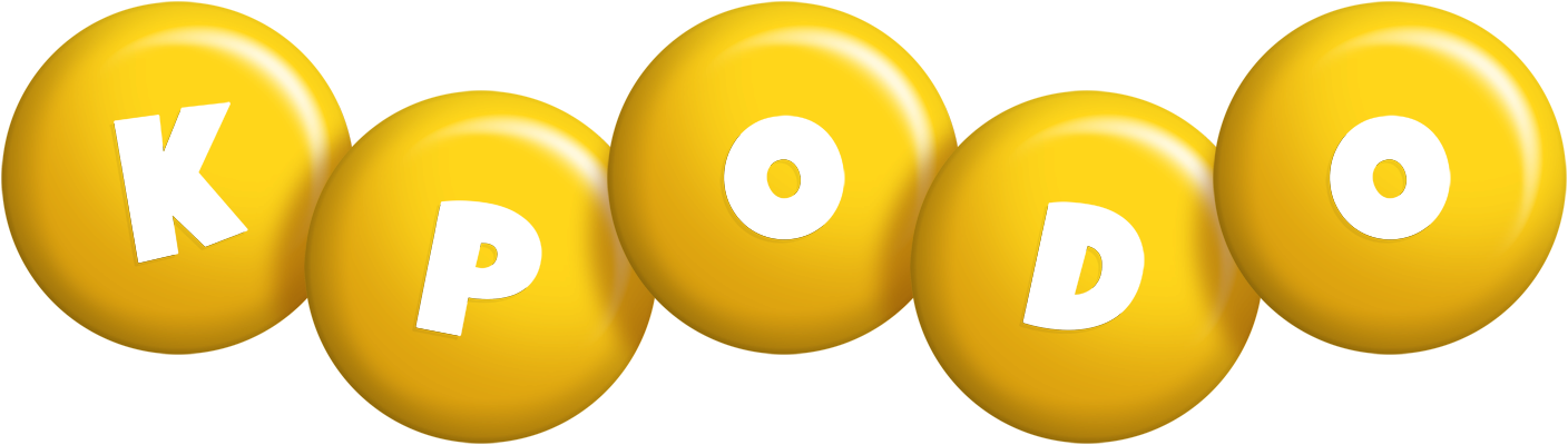 Kpodo candy-yellow logo