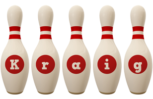 Kraig bowling-pin logo