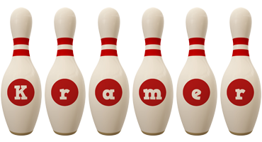 Kramer bowling-pin logo