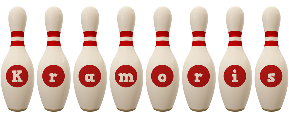 Kramoris bowling-pin logo