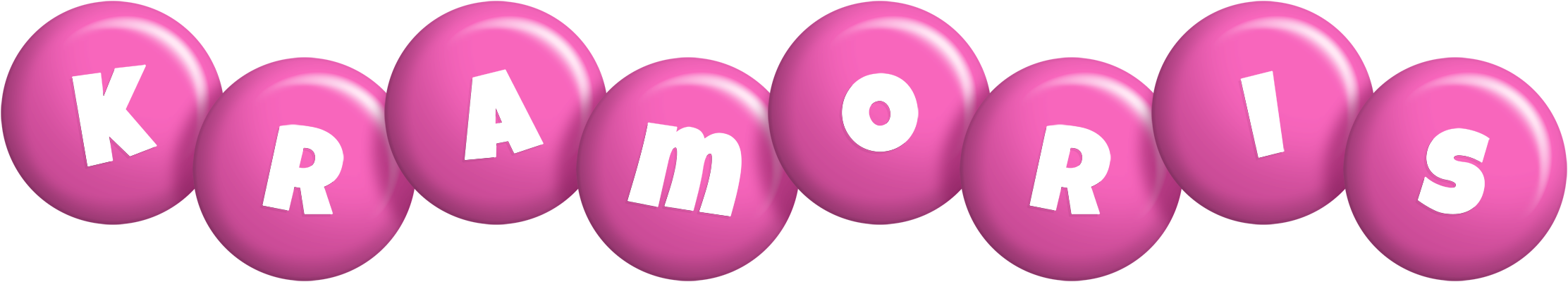 Kramoris candy-pink logo