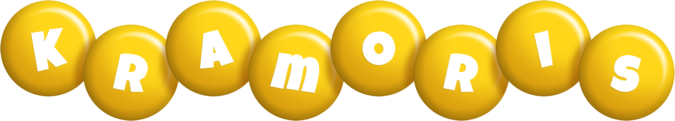 Kramoris candy-yellow logo