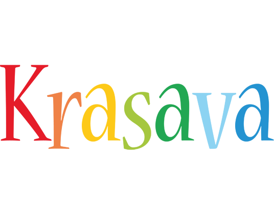 Krasava birthday logo