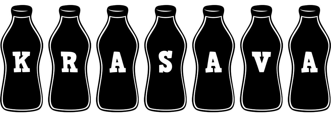 Krasava bottle logo