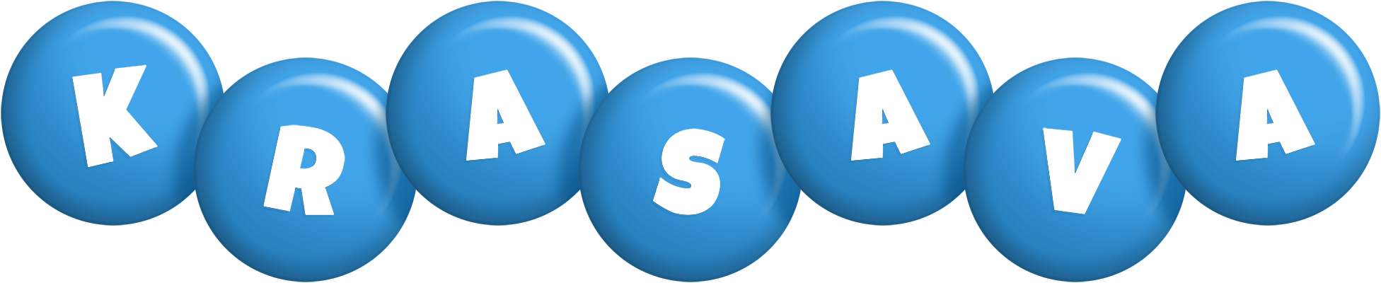 Krasava candy-blue logo
