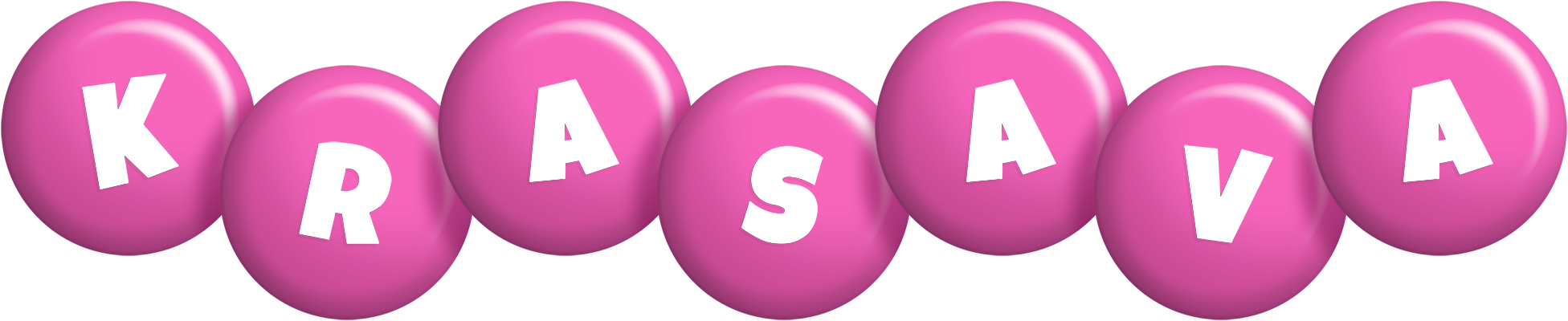 Krasava candy-pink logo