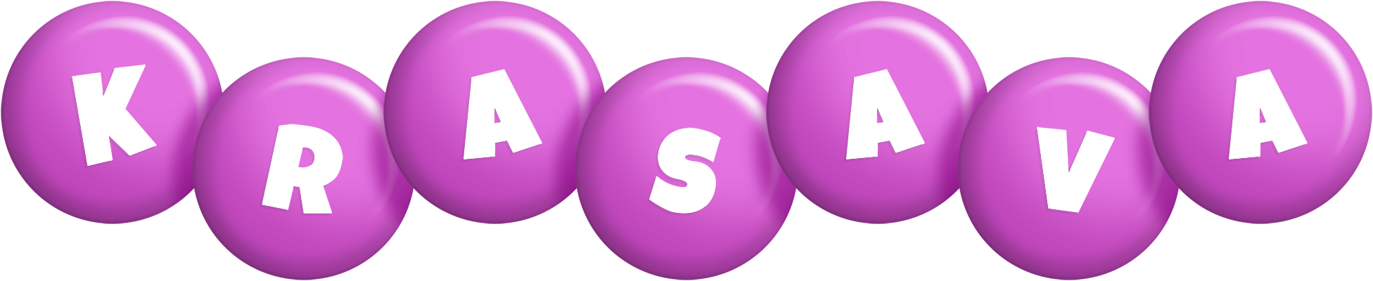 Krasava candy-purple logo