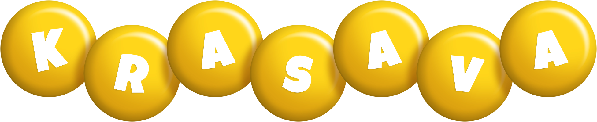 Krasava candy-yellow logo