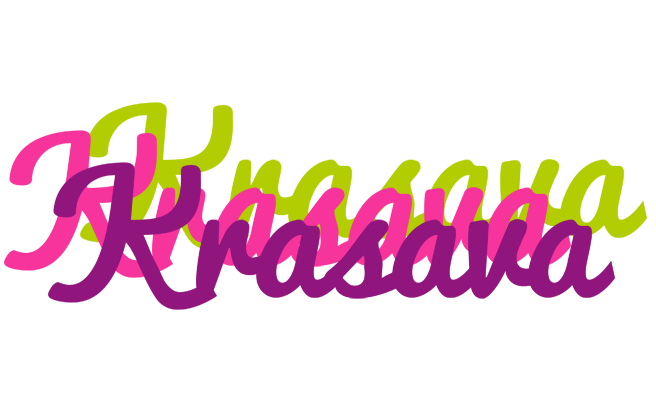Krasava flowers logo
