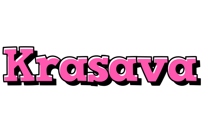 Krasava girlish logo