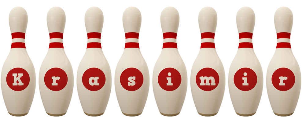 Krasimir bowling-pin logo
