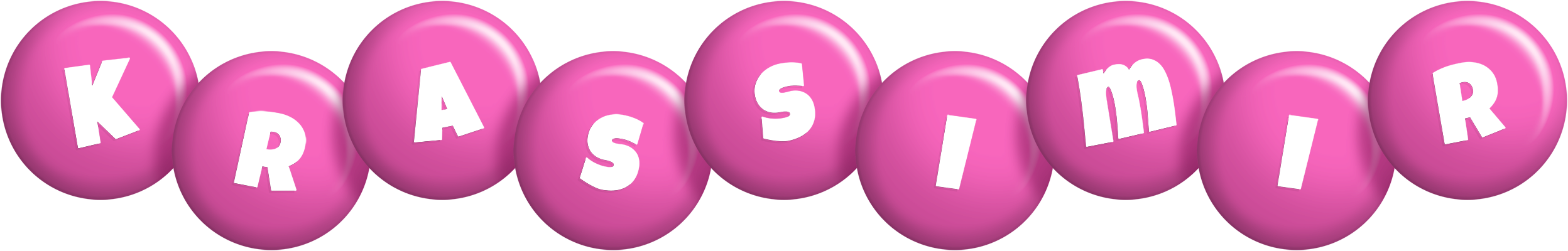 Krassimir candy-pink logo