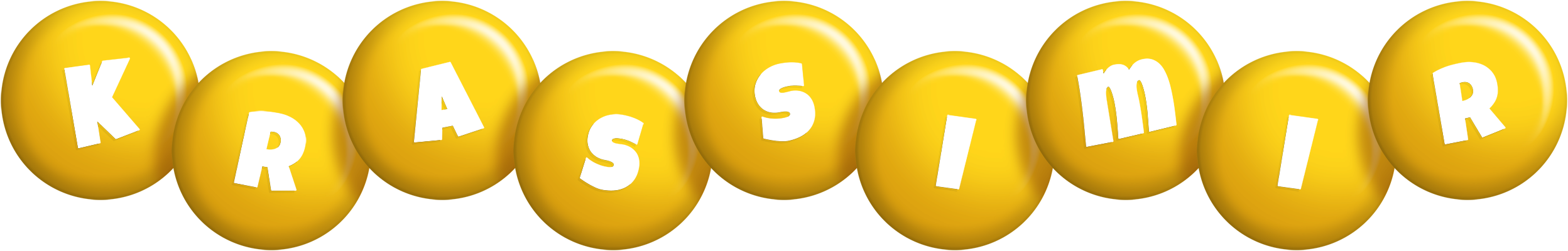 Krassimir candy-yellow logo