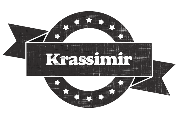 Krassimir grunge logo