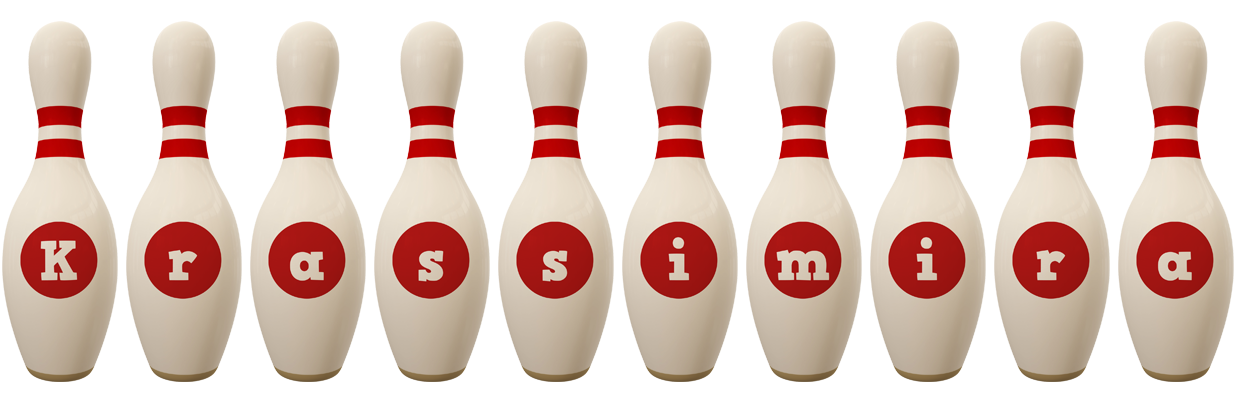 Krassimira bowling-pin logo